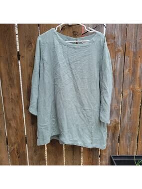Soft Surroundings Oceo Crinkle Gauze Tunic 1X